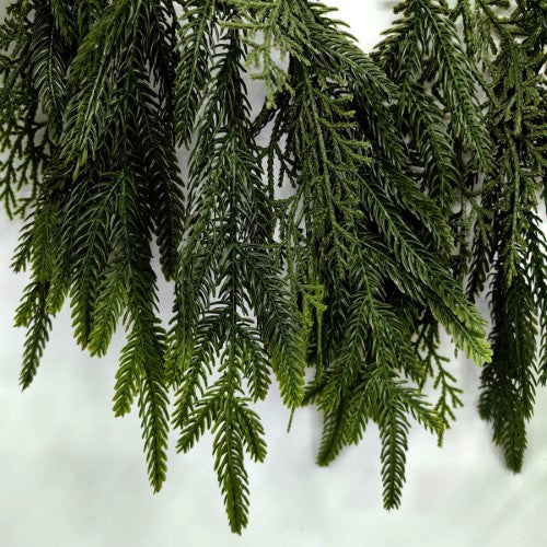 Artificial Real Touch Mixed Cedar & Norfolk Pine Garland (180cm)
