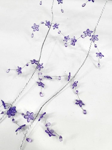 Garland - Acrylic Flower 270cm (Purple)