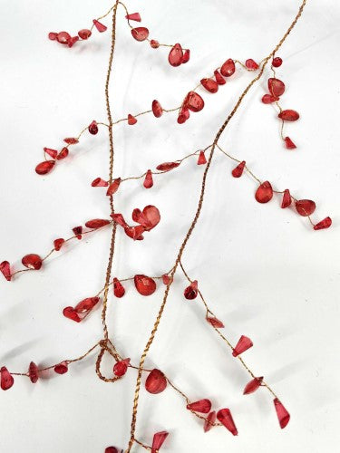 Acrylic Shell Garland - 190cm (Red)