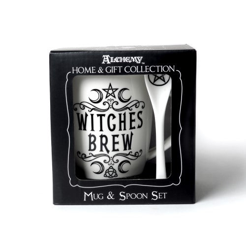 Mug and Spoon Set - Alchemy Fine Bone China Witches Brew (390ml)