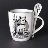 Ceramic Mug & Spoon Set - Alchemy Hellhound (390ml)