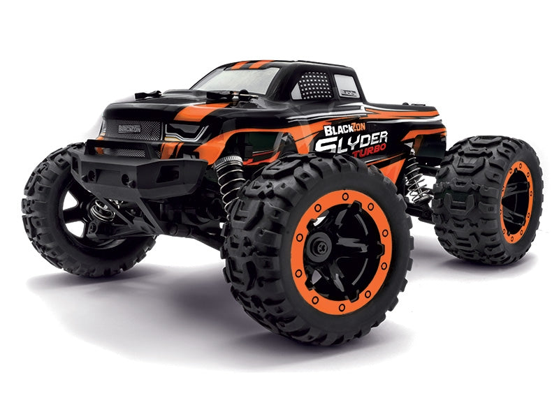 Radio Control - Blackzon 1/16 Slyder Monster Truck Turbo 4WD 2S Brushless - Orange