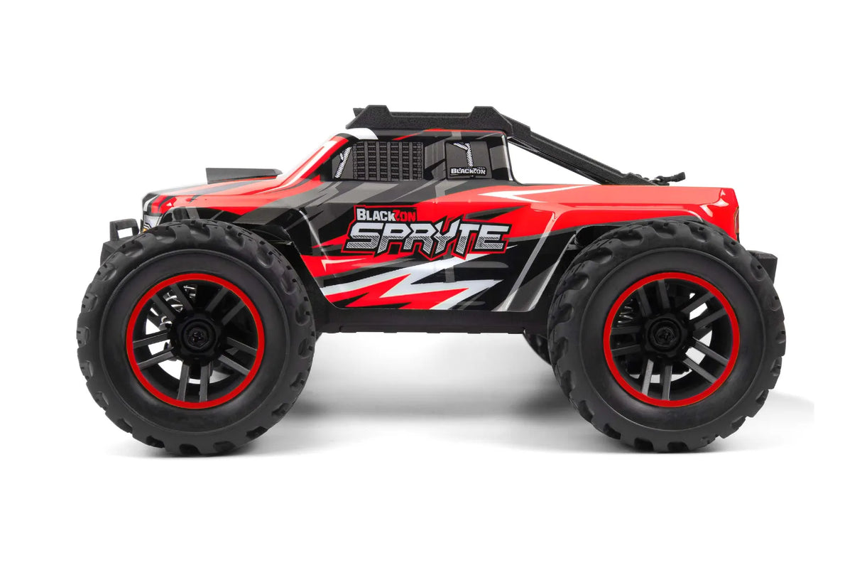 Radio Control - Blackzon 1/16 Spryte Monster Truck 4WD w/ Battery and Charger - Red