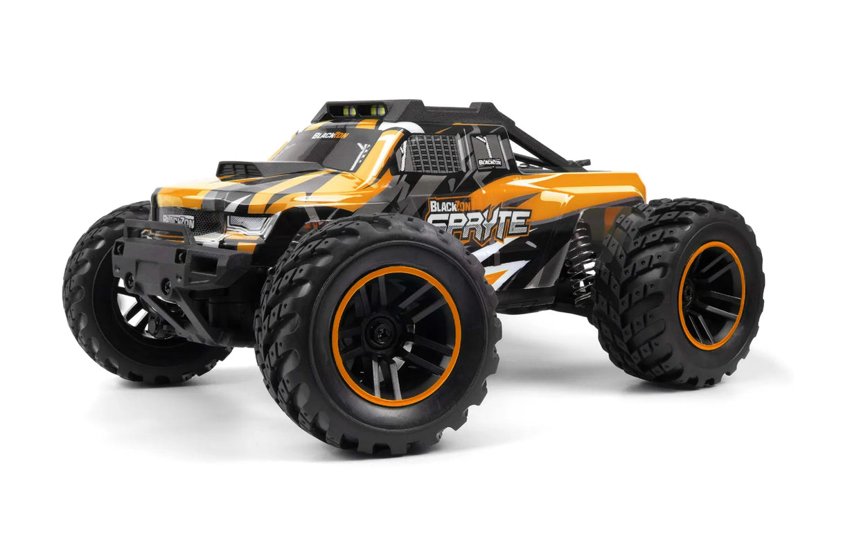 Radio Control - Blackzon 1/16 Spryte Monster Truck 4WD w Battery and Charger - Orange