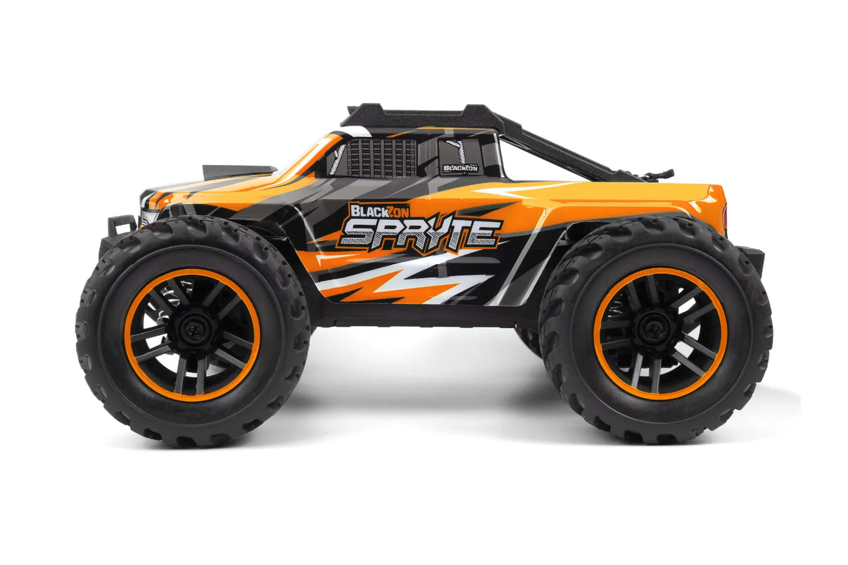Radio Control - Blackzon 1/16 Spryte Monster Truck 4WD w Battery and Charger - Orange