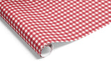Gingham Check on Matte Wrap Red