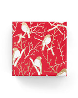 Robins Wrap Gold on Red
