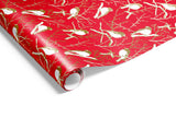 Robins Wrap Gold on Red