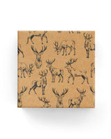 Stag on Kraft Wrap Graphite