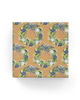 Watercolour Wreaths on Kraft Wrap Navy