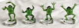 Ornament - Glass Art Funny Frogs (Set of 4 Assorted)