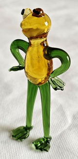 Ornament - Glass Art Cute Frogs (Set of 4 Assorted)