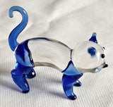 Ornament - Glass Art Cute Cats (Set of 4 Assorted)