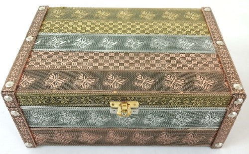 Jewellery Box - Butterfly Design (25.4 x 17.8 x 10.2cm)