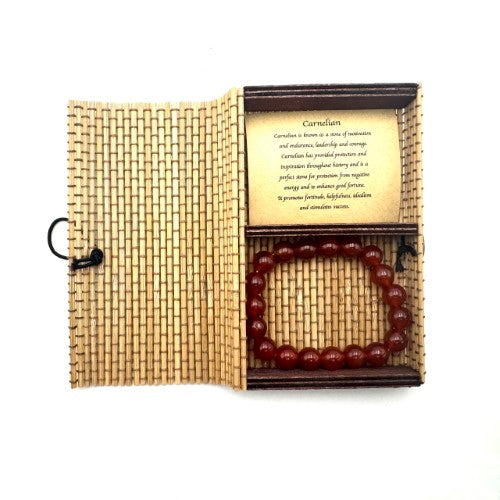 Bracelet  - Carnelian (10mm)