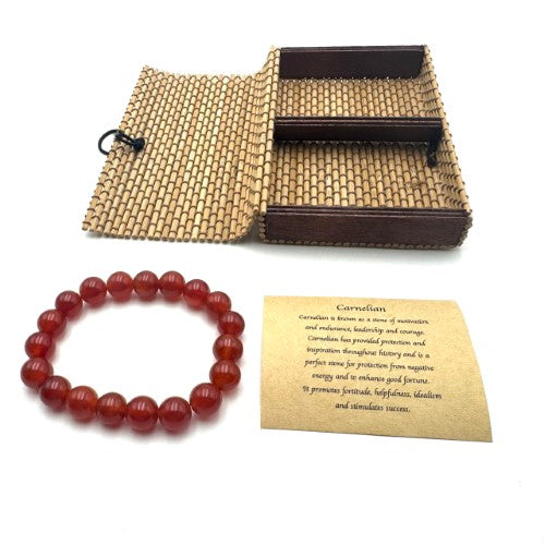 Bracelet  - Carnelian (10mm)