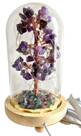 Gemstone Tree with USB LED Light - Amethyst (18cm)