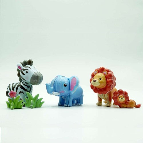 Blind Box 3D Model PVC Stickers Puzzle - Wild Animals (Set of 6)