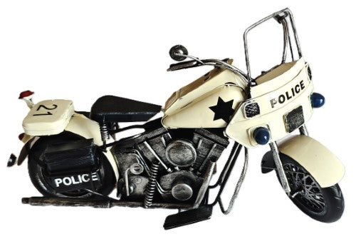 Ornament - Retro Motor Bike (26 x 13 x 17cm)