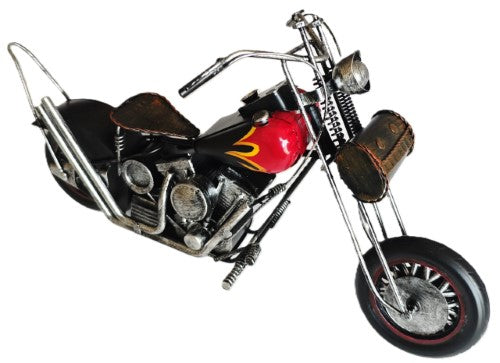 Ornament - Retro Motor Bike (31 x 14 x 17cm)
