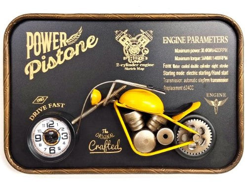 Metal Wall Art - Motorbike (45 x 30cm)