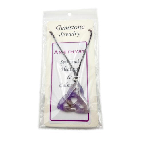 Pendant - Amethyst Triquetra