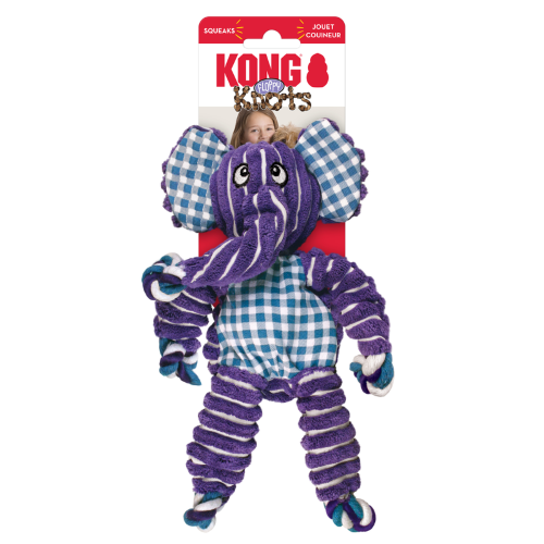 Dog Toy - KONG Floppy Knots Elephant (Small/Medium)