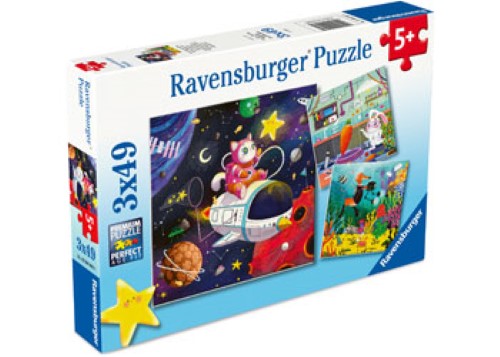 Ravensburger Animal Explorers Puzzle 3x49 Pieces