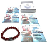 Bracelet - Rune Carnelian Raidho (8mm)