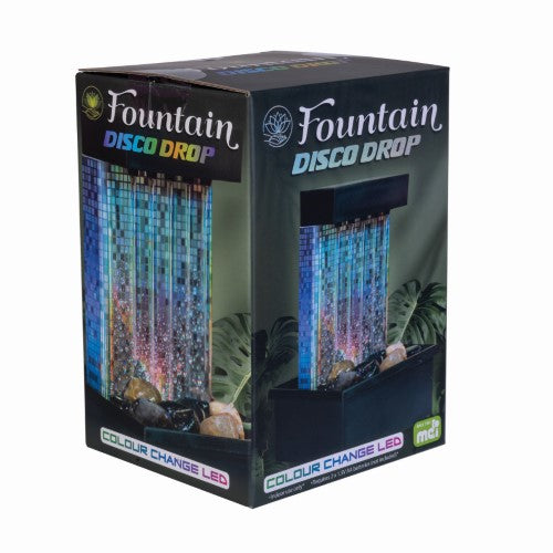 LED Disco Back Drop Water Feature Fountain (Set of 2)
