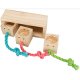 Small Animal Toy - Wooden Snack Activity Cube (5 x 5 x 6cm)