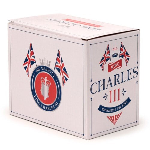 Ceramic Shaped Handle Mug - King Charles III