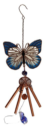 Windchime Suncatcher - Blue Butterfly (13 x 10 x 62cm)