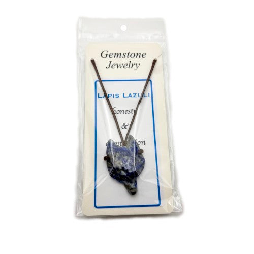Pendant - Lapis Wolf Head