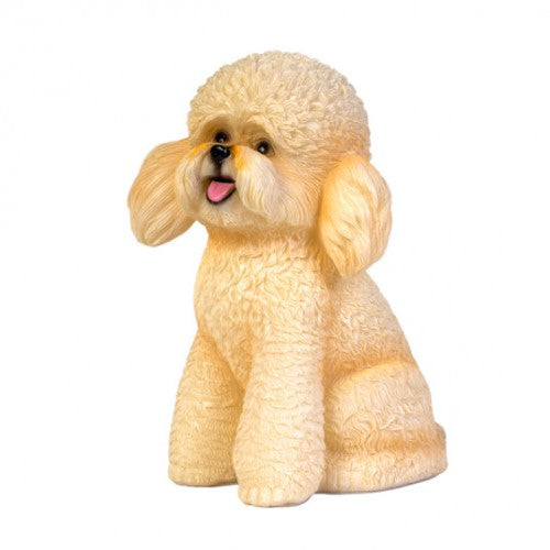 Table Lamp - White Poodle Dog (14.6 x 12 x 19cm)