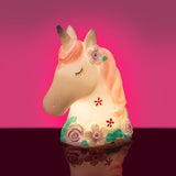 Table Lamp - Pretty Flower Unicorn (21.7 x 14.4 x 25.5cm)