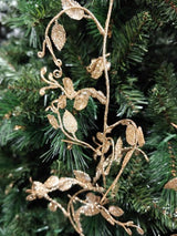 Leaf Garland - 6' Glitter (Champagne)