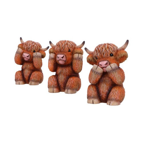 Ornament - Nemesis Now Three Wise Highland Cows
