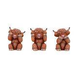 Ornament - Nemesis Now Three Wise Highland Cows