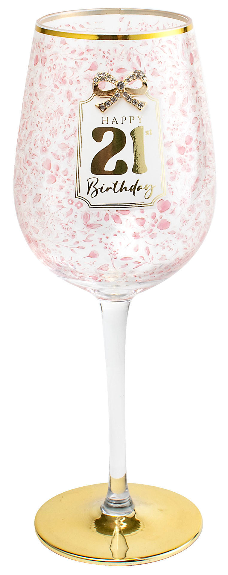 GLASS - 21ST PRETTY BOW (400ML)