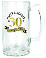 30TH WOOD BOX GIFT SET - 490ML STEIN