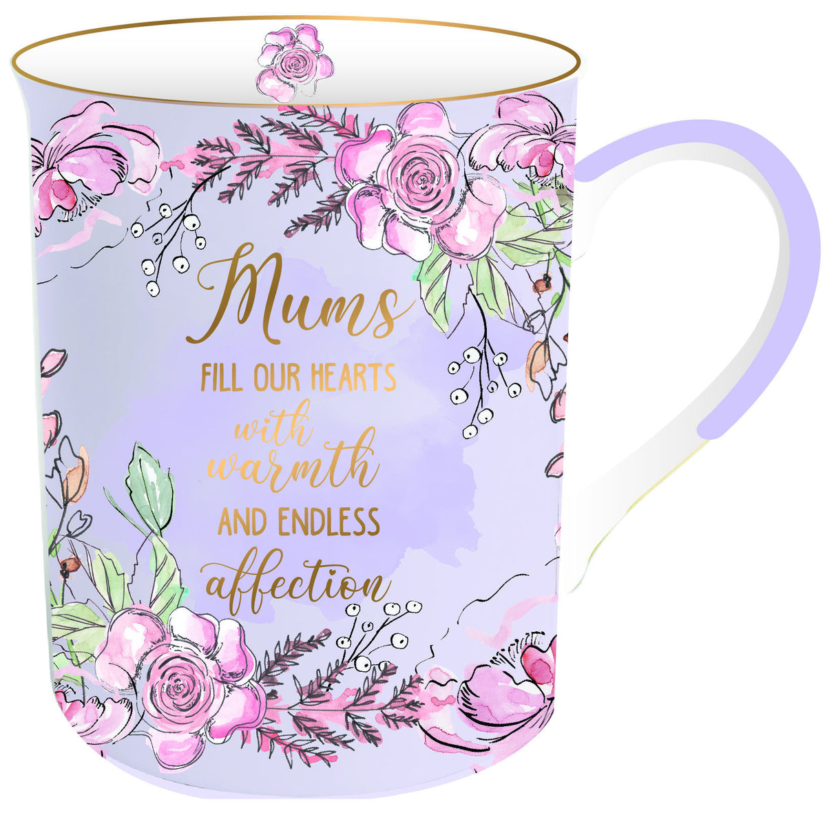 INSPIRATION MUG - MUMS FILL OUR HEART (360ML)