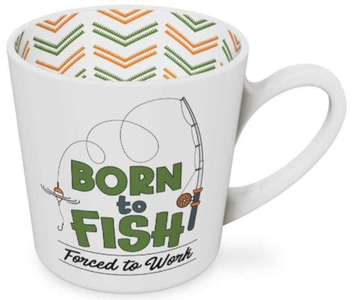 MUG - BORN TO FISH INSIDE OUT (Set of 2)