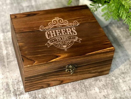 70TH WOOD BOX GIFT SET - 490ML STEIN