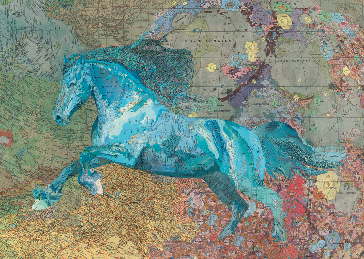Puzzle - Heye - Cusick; Map Art, Map Horse 2000Pc
