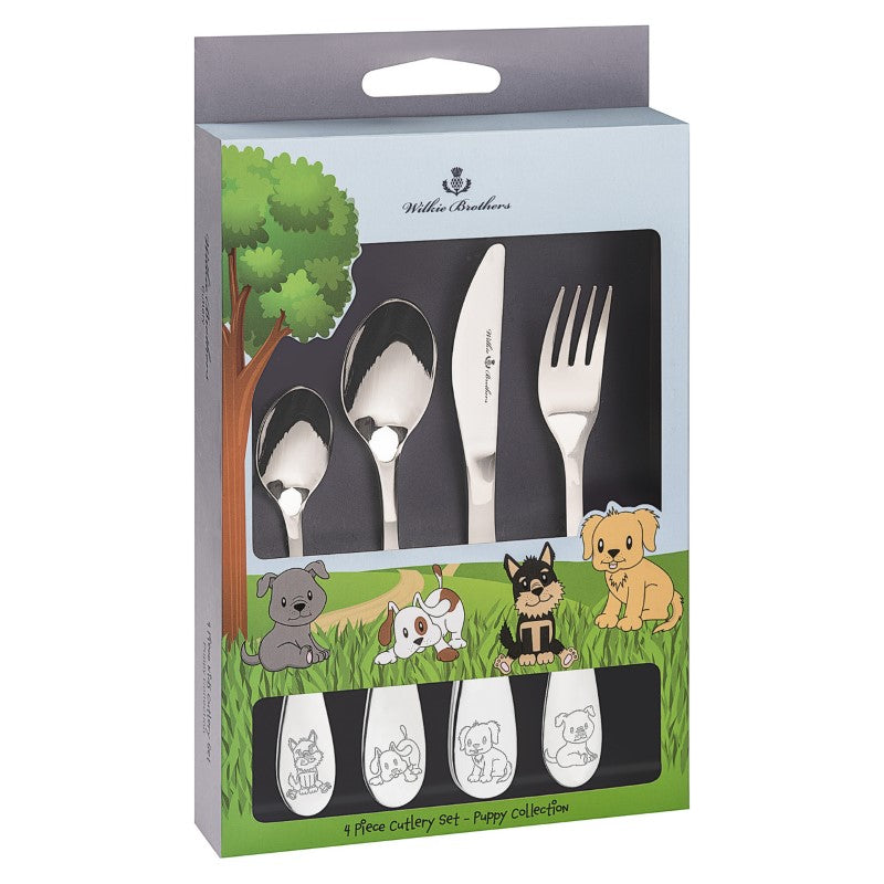 Kids Cutlery - Wilkie Puppy (4pc)