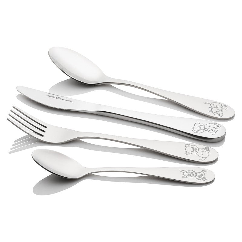 Kids Cutlery - Wilkie Puppy (4pc)