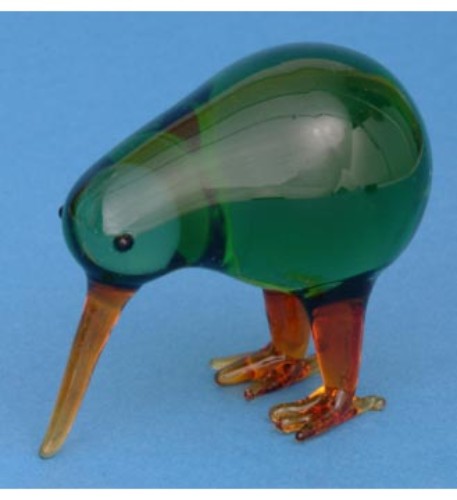 Ornament - Glass Green Kiwi - Kiwiana
