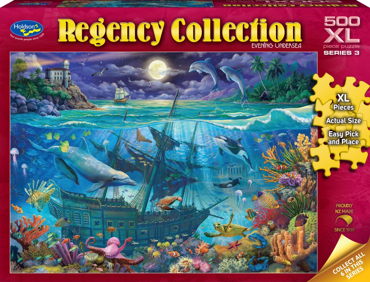 Holdson - Regency Series 3 - Evening Undersea - 500 Piece XL - Jigsaw Puzzle