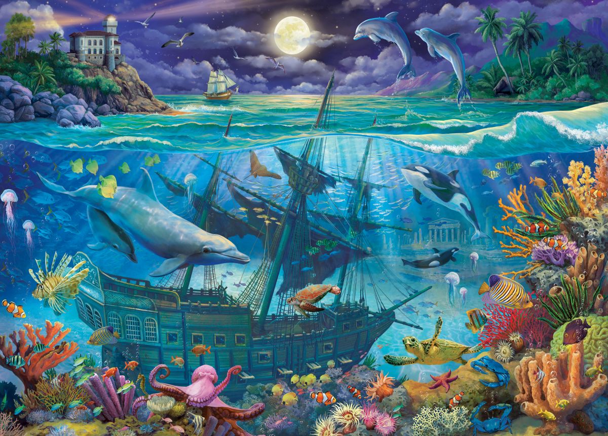 Holdson - Regency Series 3 - Evening Undersea - 500 Piece XL - Jigsaw Puzzle